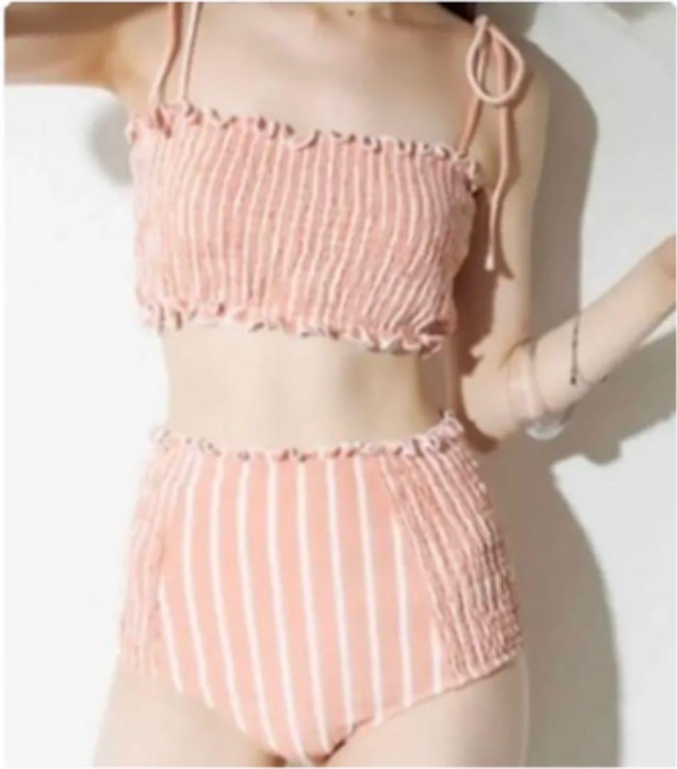 タグ付き新品♡ストライプシャーリングスイムウェア