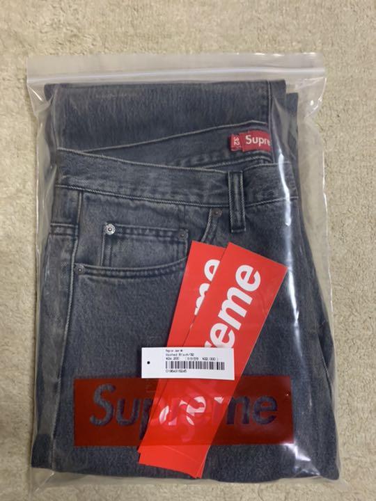 国内全数検品 supreme 21fw Regular Jean Washed Black oVJ1i-m22244284180 セール大人気