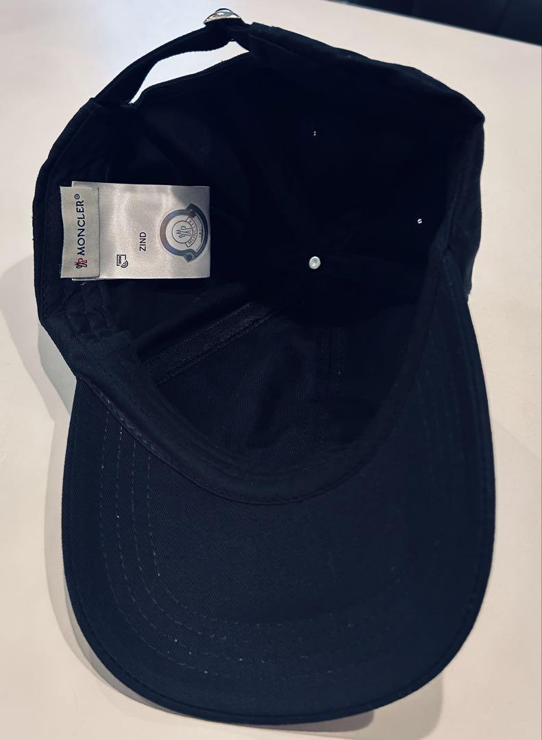 MONCLER ブラック ベースボールキャップ M