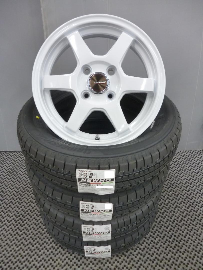 送料込み★新品セット★ブリヂストン155/65R14★軽自動車/タント・ミラ 画像1