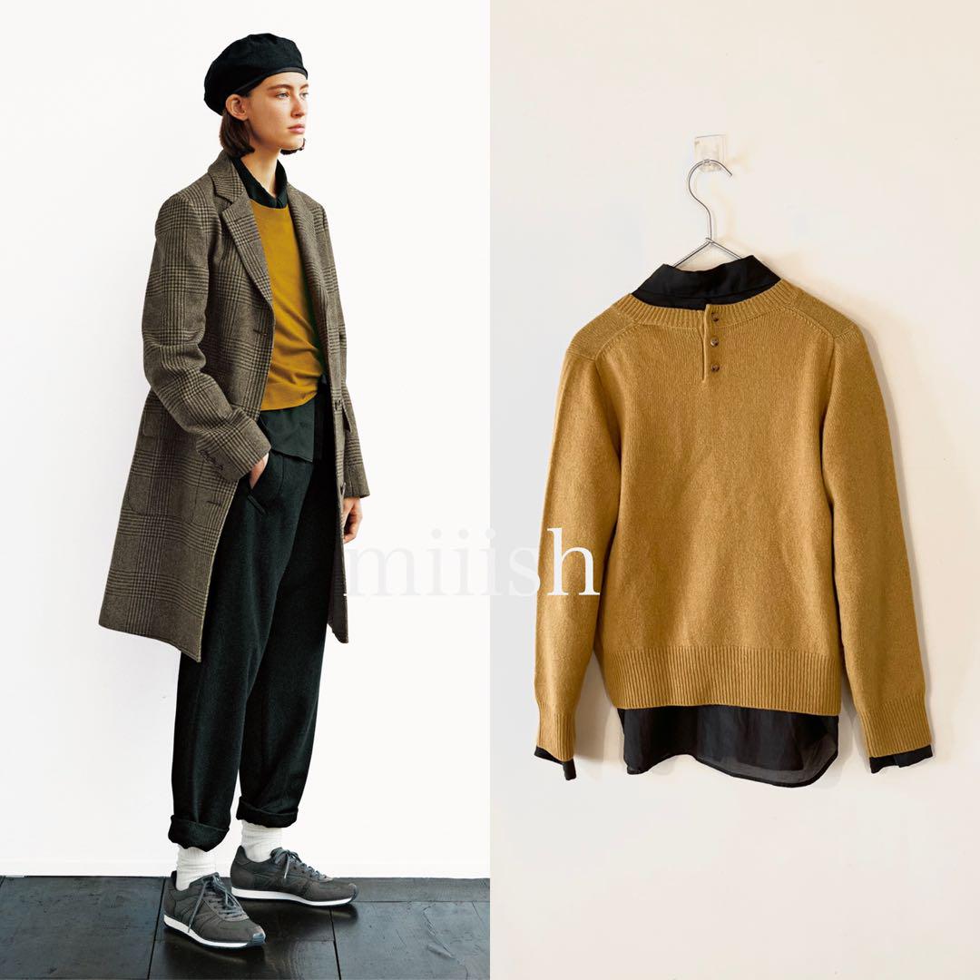 マーガレットハウエル ウールカシミヤ バックボタンニット 3.5万
