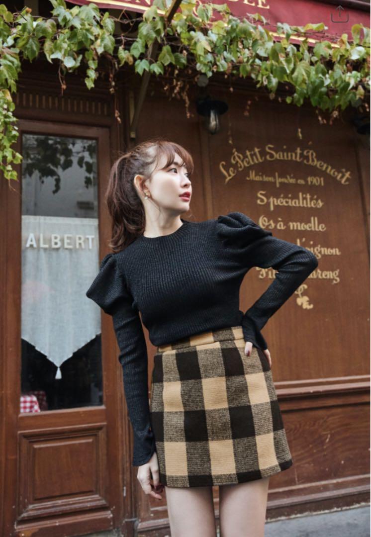 herlipto　Etoile Block Check Skort Etoile Block Check Skort Herlipto