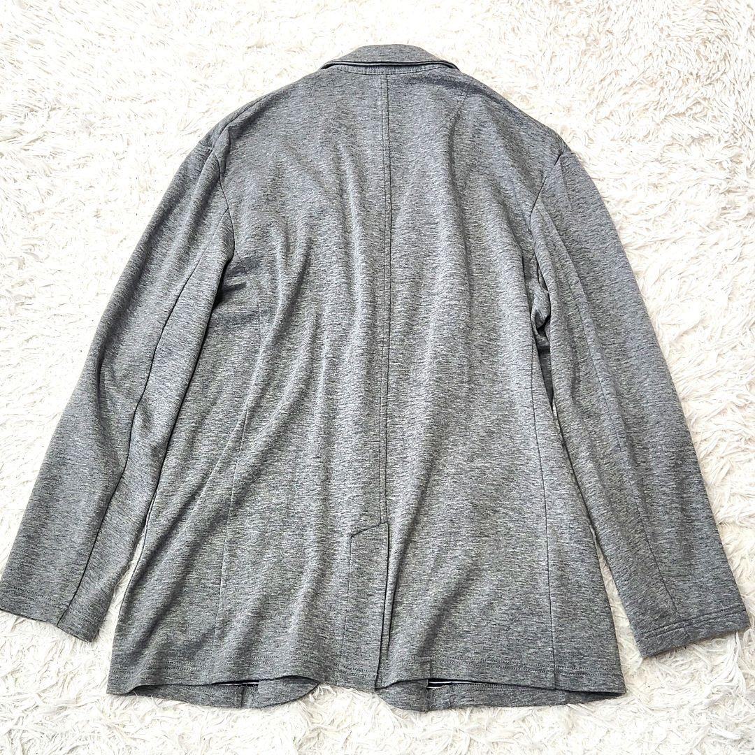 ✨美品✨バーバリーブラックレーベル❣️ニットジャケット　L　グレー　春夏物