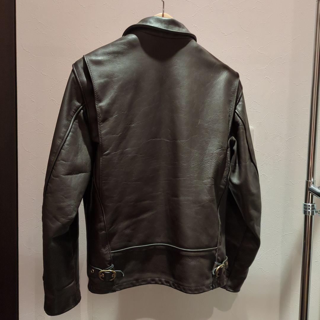 希少✨美品 Schottシングルライダース USA ボア付36 ブラウン