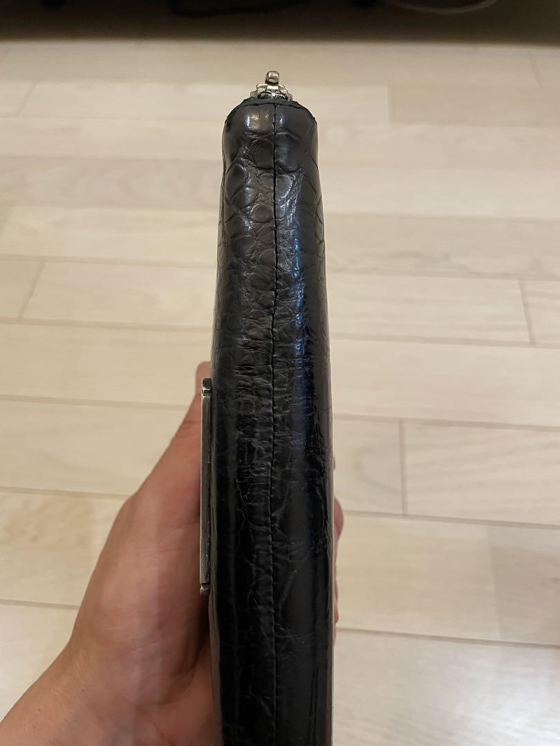 最終値下げ　クロムハーツ長財布　アリゲーター　インボイス付き