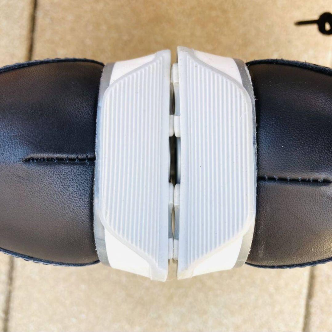 dmkn様セッティ パンチングレザースニーカー EU41 25.5~26cm 黒 画像7