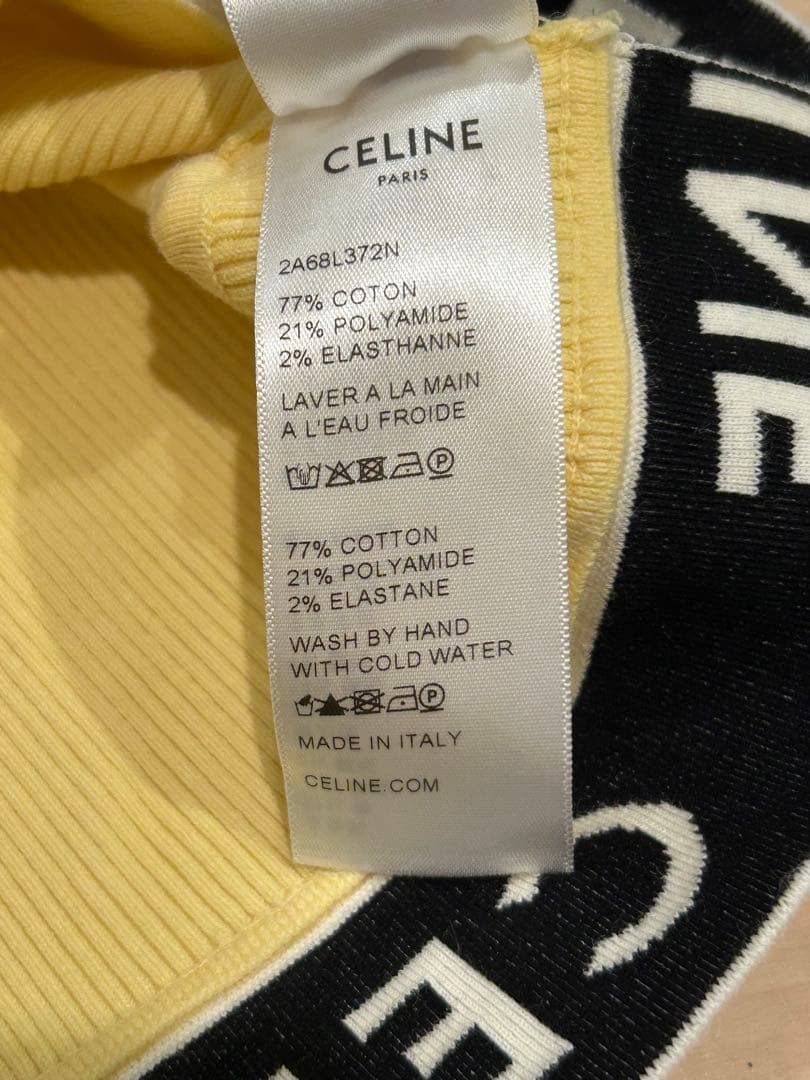 【正規品】美品✨CELINE トップス　レモンイエロー