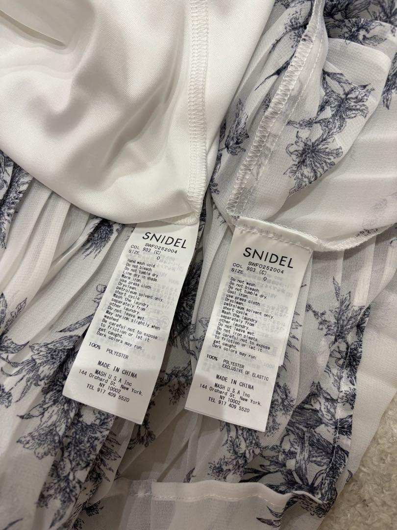 SNIDEL sustainable 20周年プリントワンピース C