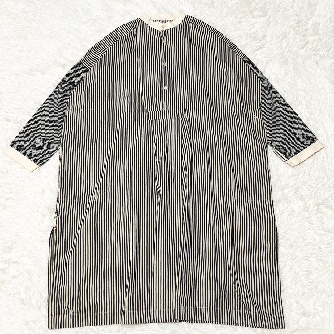 45R モンプチ ヒッコリー ドレス ワンピース ストライプ サイズ0