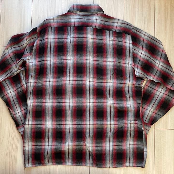 好配色!70s Arrowアロー オンブレ レーヨンシャツ L ビンテージ