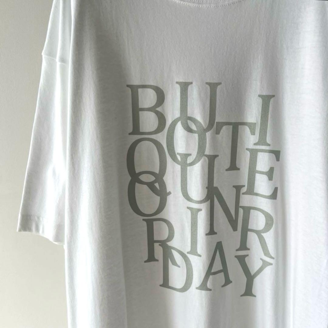 新品♦︎Boutique Ordinary♦︎スピンドル オーバーサイズT♦︎ホワイト 新品♦︎Boutique Ordinary♦︎スピンドル オーバーサイズT