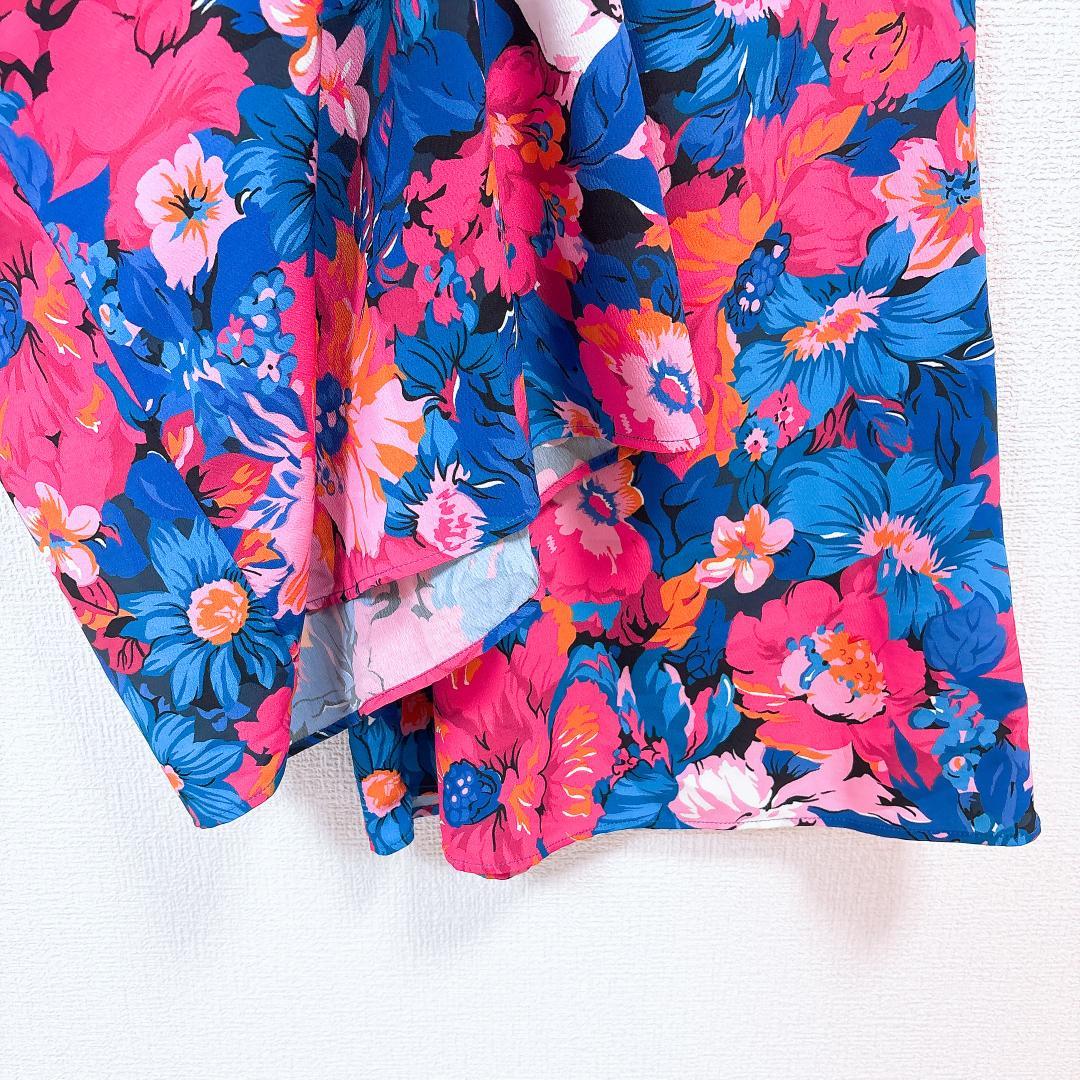 【美品】 MAX&CO 肩出し オールインワンパンツ サロペット 花柄 36