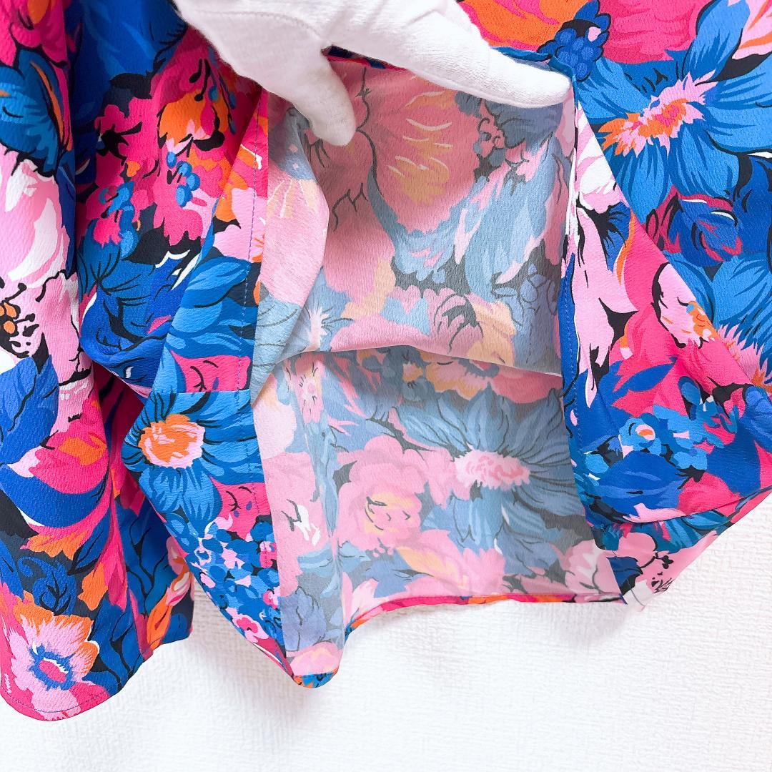 【美品】 MAX&CO 肩出し オールインワンパンツ サロペット 花柄 36