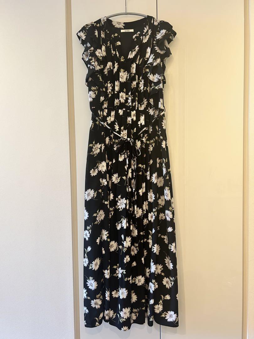 美品♡snidel フラワープリント マキシワンピース