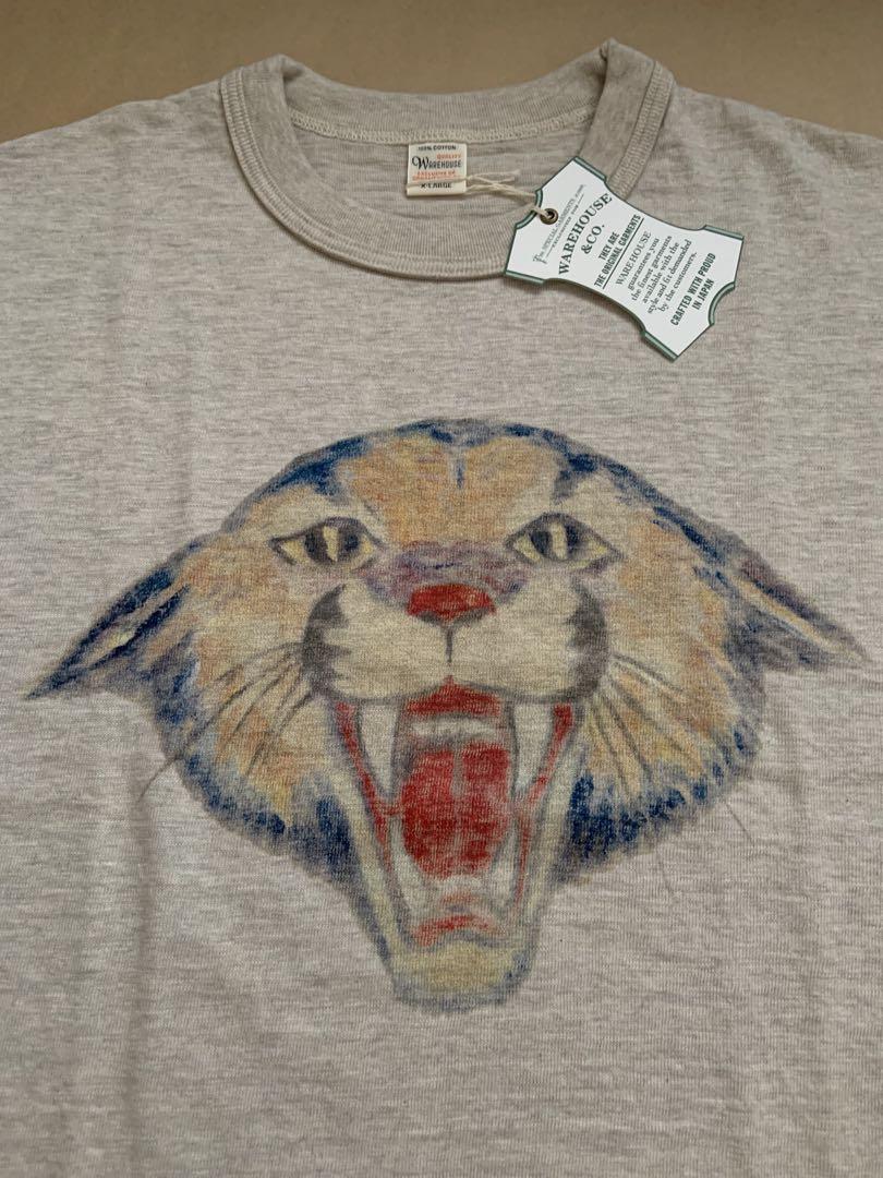 新品 ウエアハウス 4601 Tシャツ ワイルドキャット L 両面多色プリント 新品 ウエアハウス 4601 Tシャツ ワイルドキャット L 両面多色