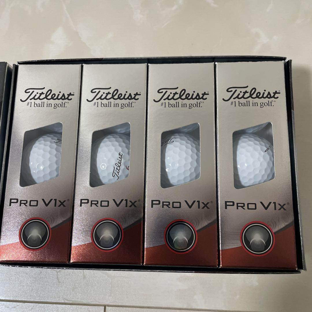 新品未使用 Titleist Pro V1x ゴルフボール 1ダース 楽天市場】新品未使用 12球1ダース タイトリスト プロ V1X ロゴ