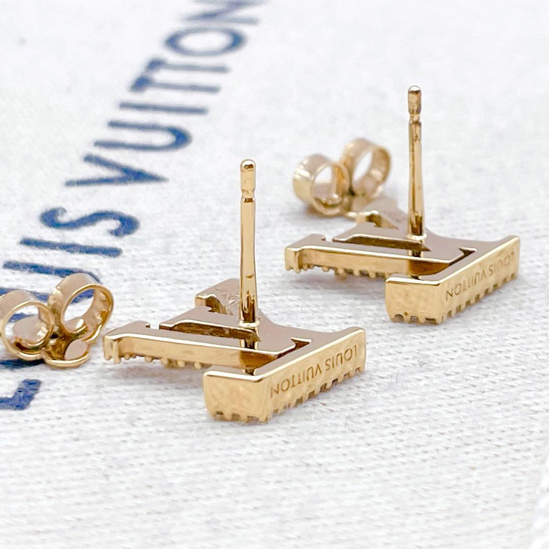 LOUIS VUITTON ピアス アイコニック ストラス ストーン ゴールド LOUIS VUITTON ピアス アイコニック ストラス ストーン ゴールド