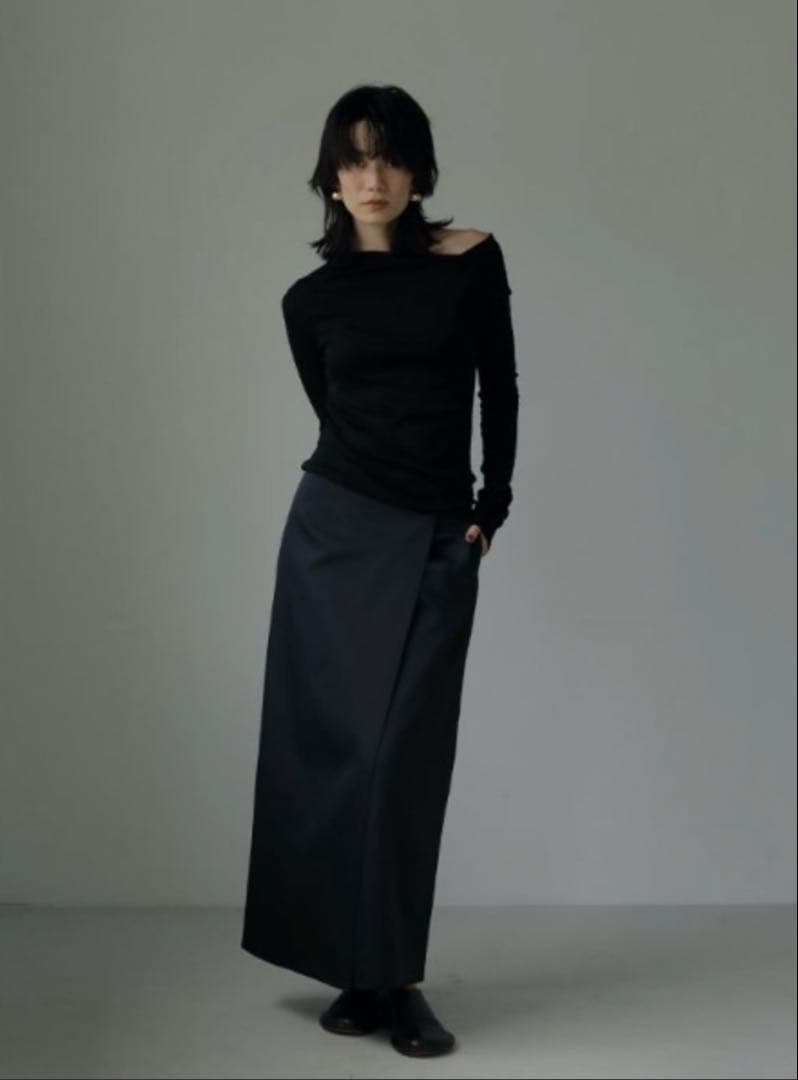 ETRE TOKYO ストレートラインラップスカート ETRE TOKYO ストレートラインラップスカート