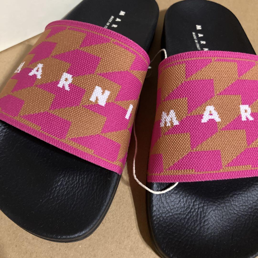 MARNI マルニ　サンダル『38』 ♢MARNI♢マルニ レザーサンダル☆正規品☆ (MARNI/サンダル