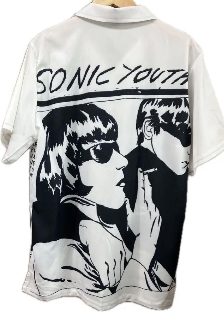 sonic youth/gooソニックユース/ポリシャツ新品未使用/サイズL