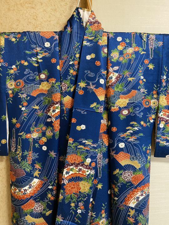 【国内即発送】 小紋着物 紅型 四季柄 正絹 袷 【国内即発送】 小紋着物 紅型 四季柄 正絹 袷