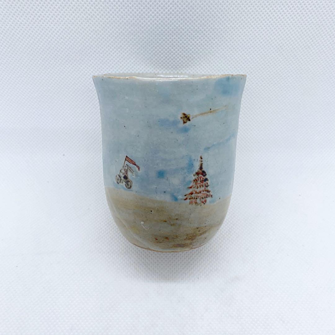 特価高品質 pen様 滝口和男 青彩月景 湯呑み KzJF0-m22274231139 HOTお得