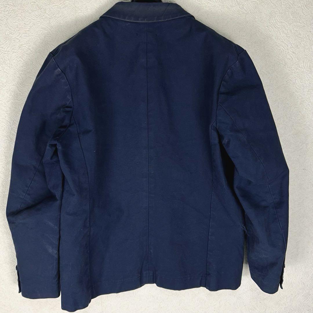 frank leder ジャーマンレザー ジャケット ストライプ ブルー