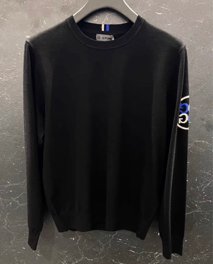 ゴルフ G FORE ジーフォア メンズ トップス セーター 長袖 ブラックM