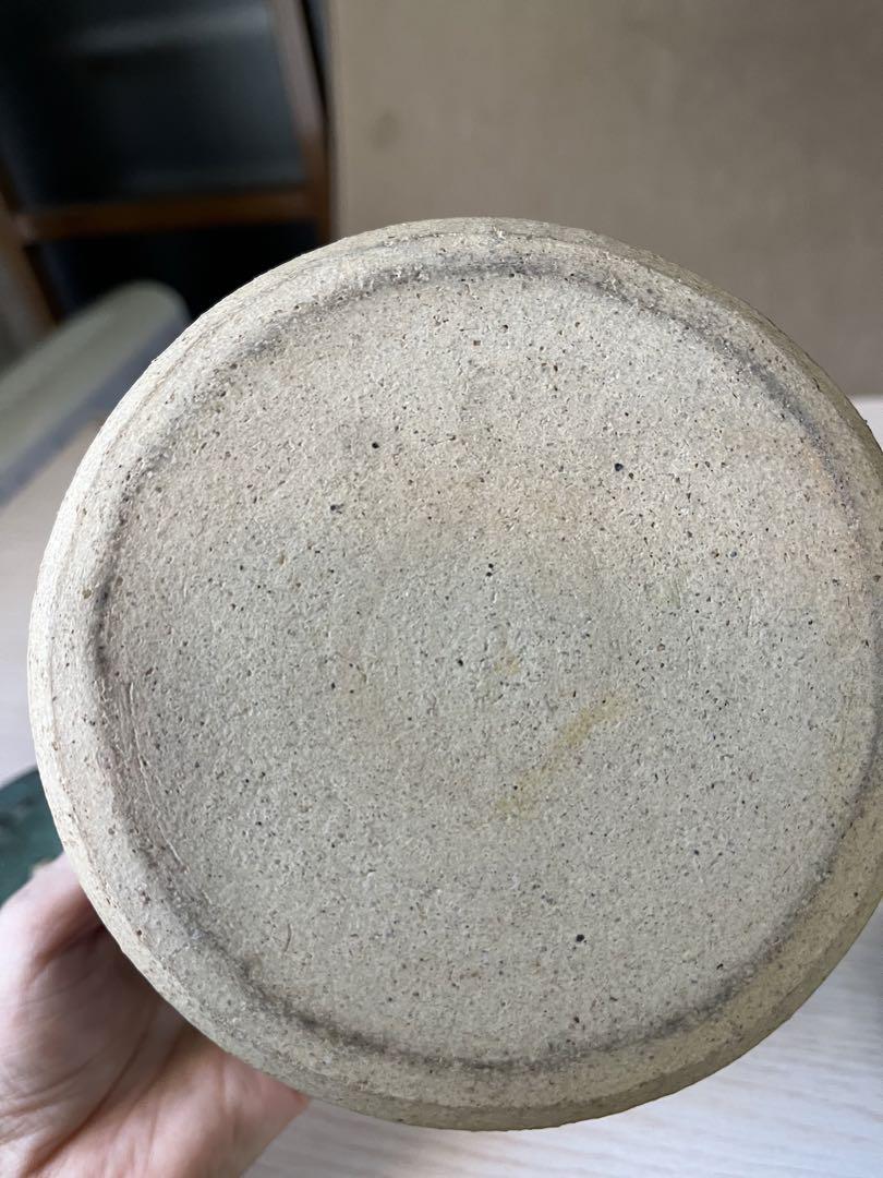 水指　茶道具　花器　アンティーク　陶芸　蓋つき
