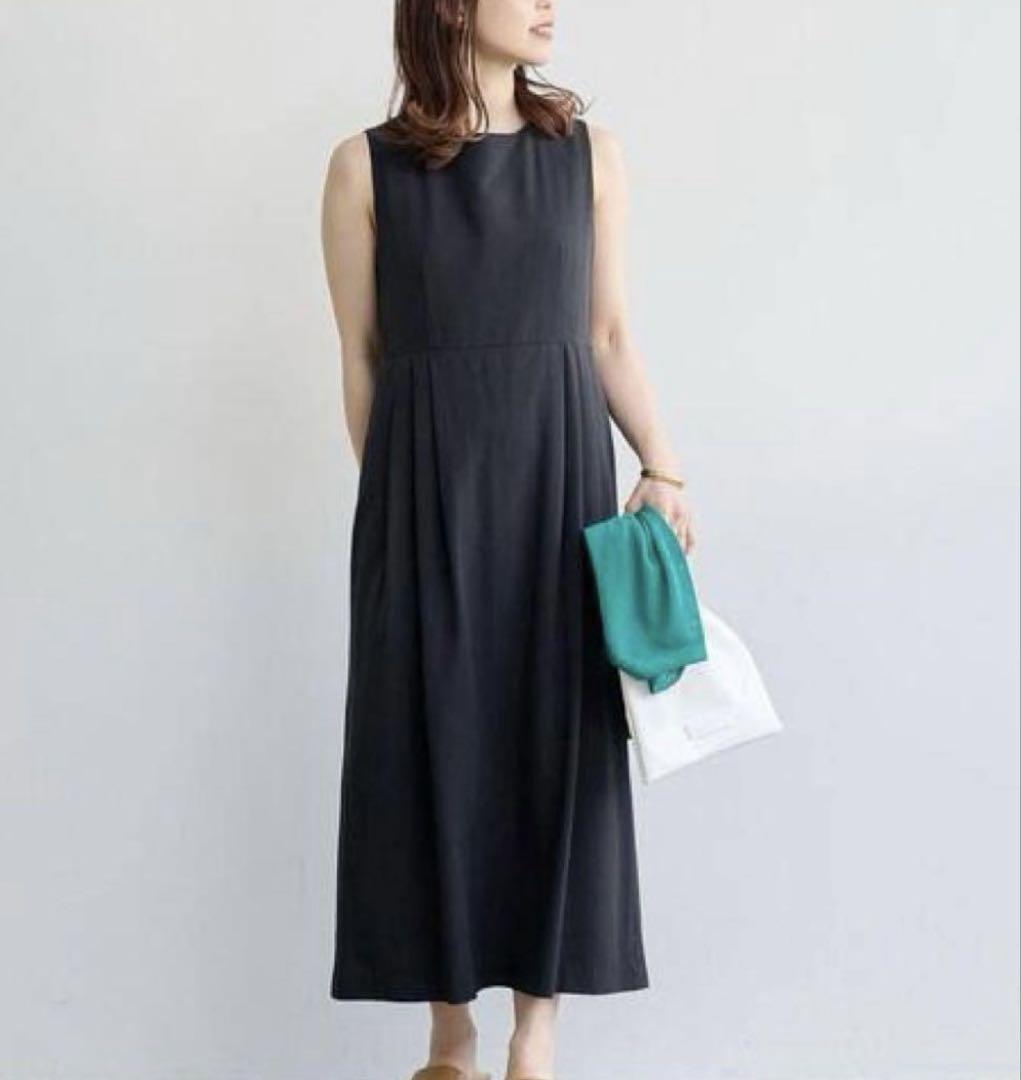 美品green label relaxing バックシャン Iラインワンピース