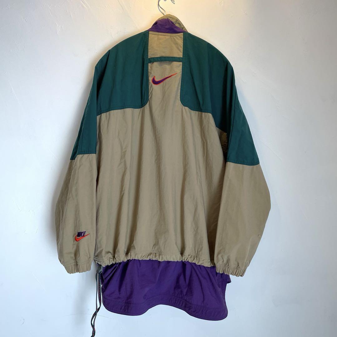 【即出荷】 デザイン NIKE 90's プルオーバー 好配色 ナイロンJKT ジャケット・アウター