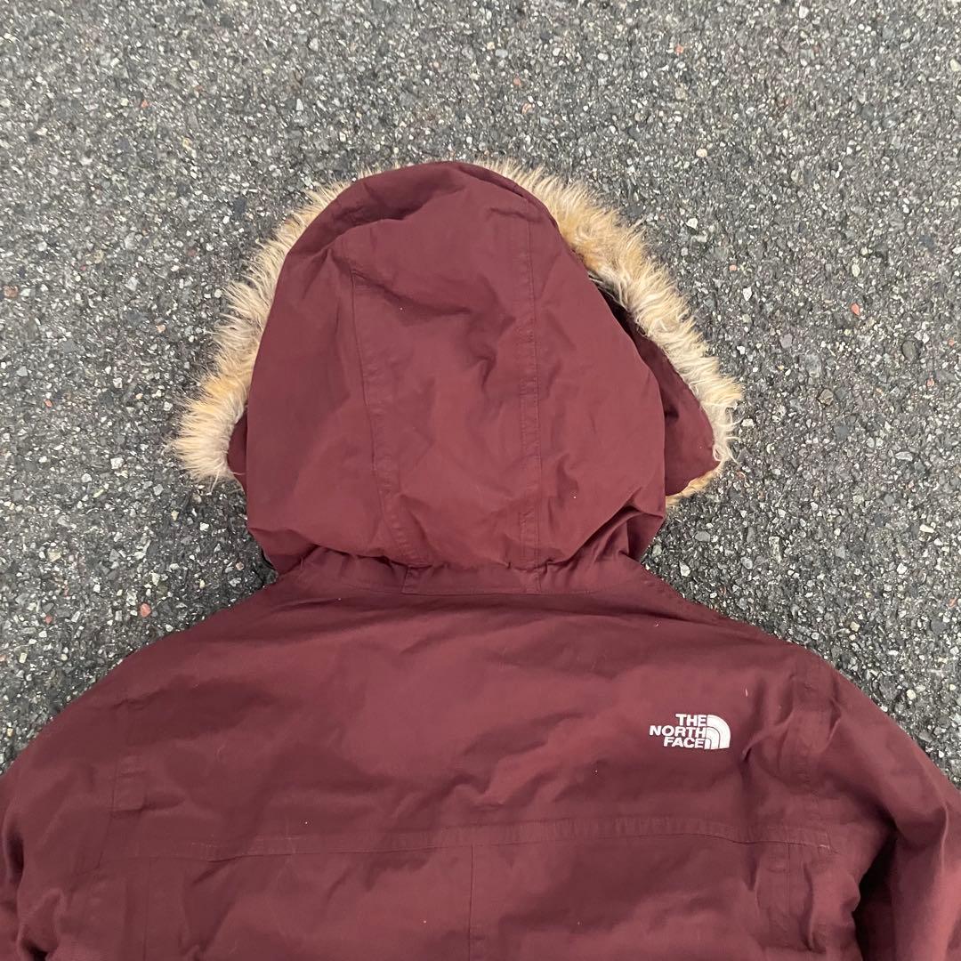THE NORTH FACE y2k ダウンコート ボルドー ベルト ファー THE NORTH FACE y2k ダウンコート ボルドー ベルト ファー