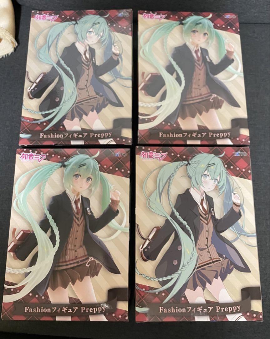 新品未開封　初音ミク Fashionフィギュア Preppy 4個セット 新品未開封】初音ミク Fashion フィギュア Preppy - メルカリ