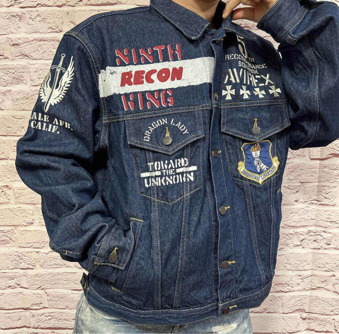 【☆幻の一着☆】極美品 AVIREX Gジャン デニムジャケット XXL 希少
