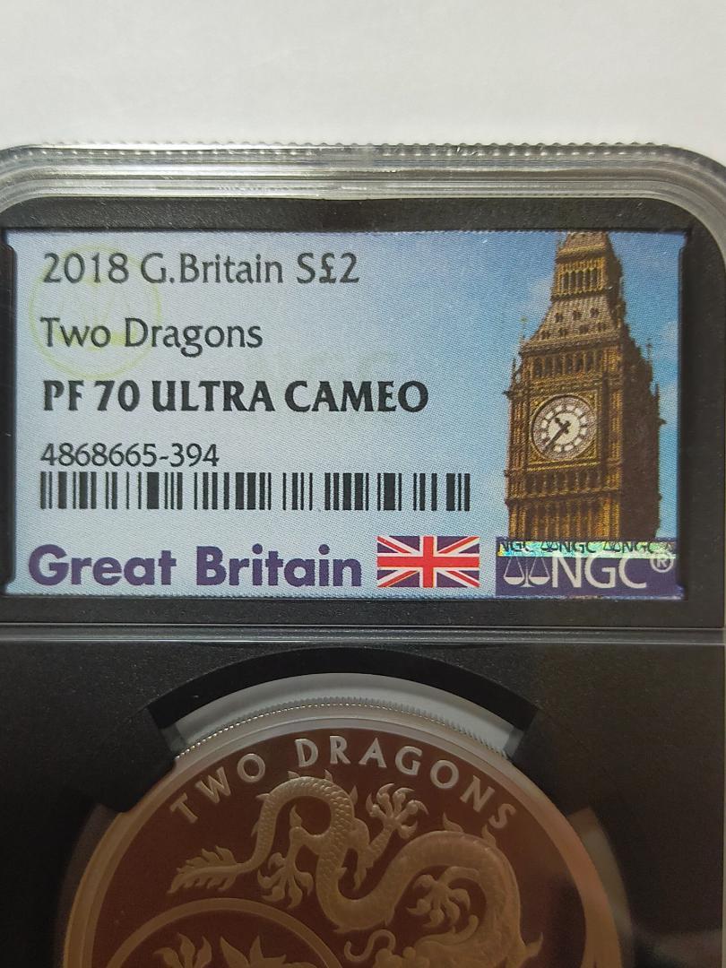NGC PF70 2018年 龍＆フェニックス 1オンス 銀貨