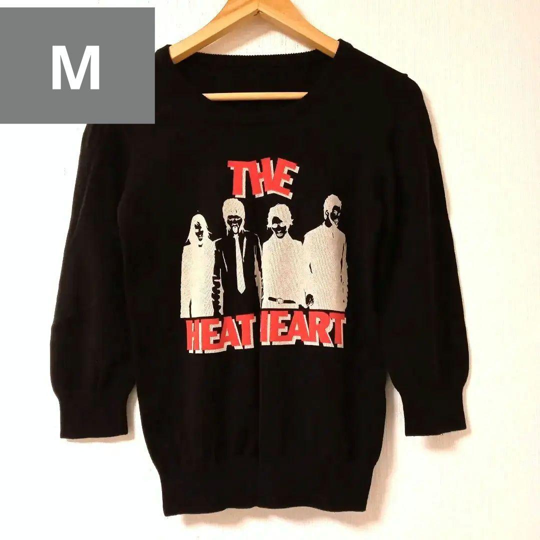 『美品』薄手セーターロデオクラウンHE HEAT HEART グラフィックニット
