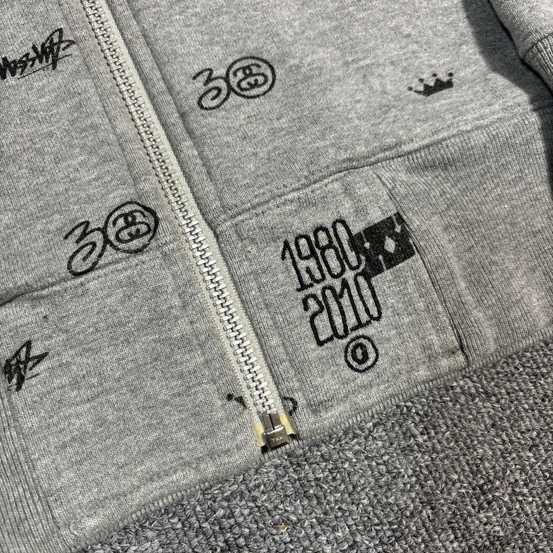 STUSSY 30TH XXX FULL ZIP HOODIE