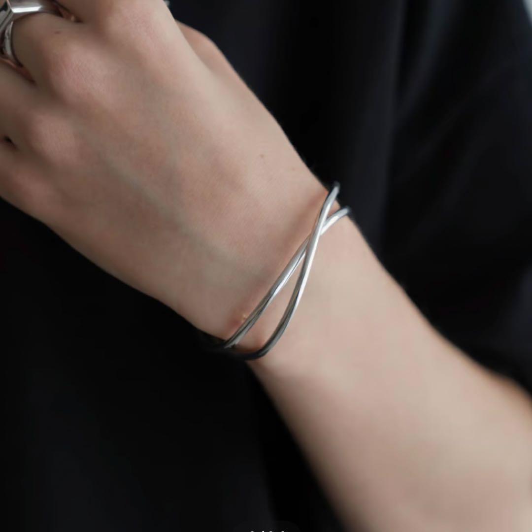 【超美品】CTHY HERITAGE/WAVE LAYERED BANGLE