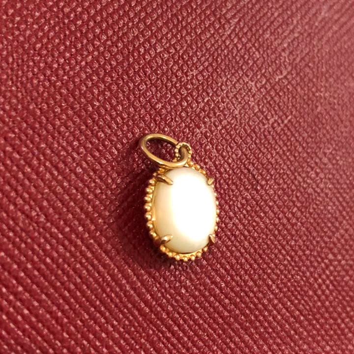 agete アガット ネックレスチャーム 2個セット ゴールド ダイヤ