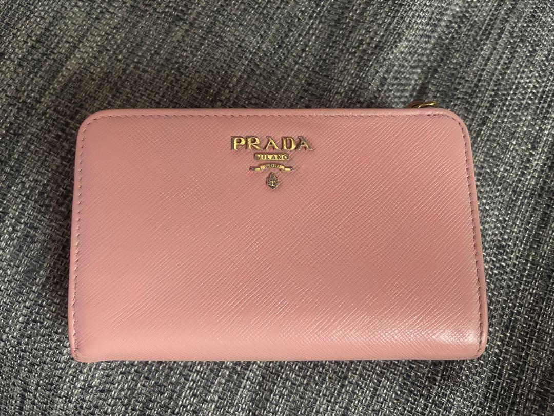 PRADA プラダ 二つ折り財布 サフィアーノレザー コンパクト