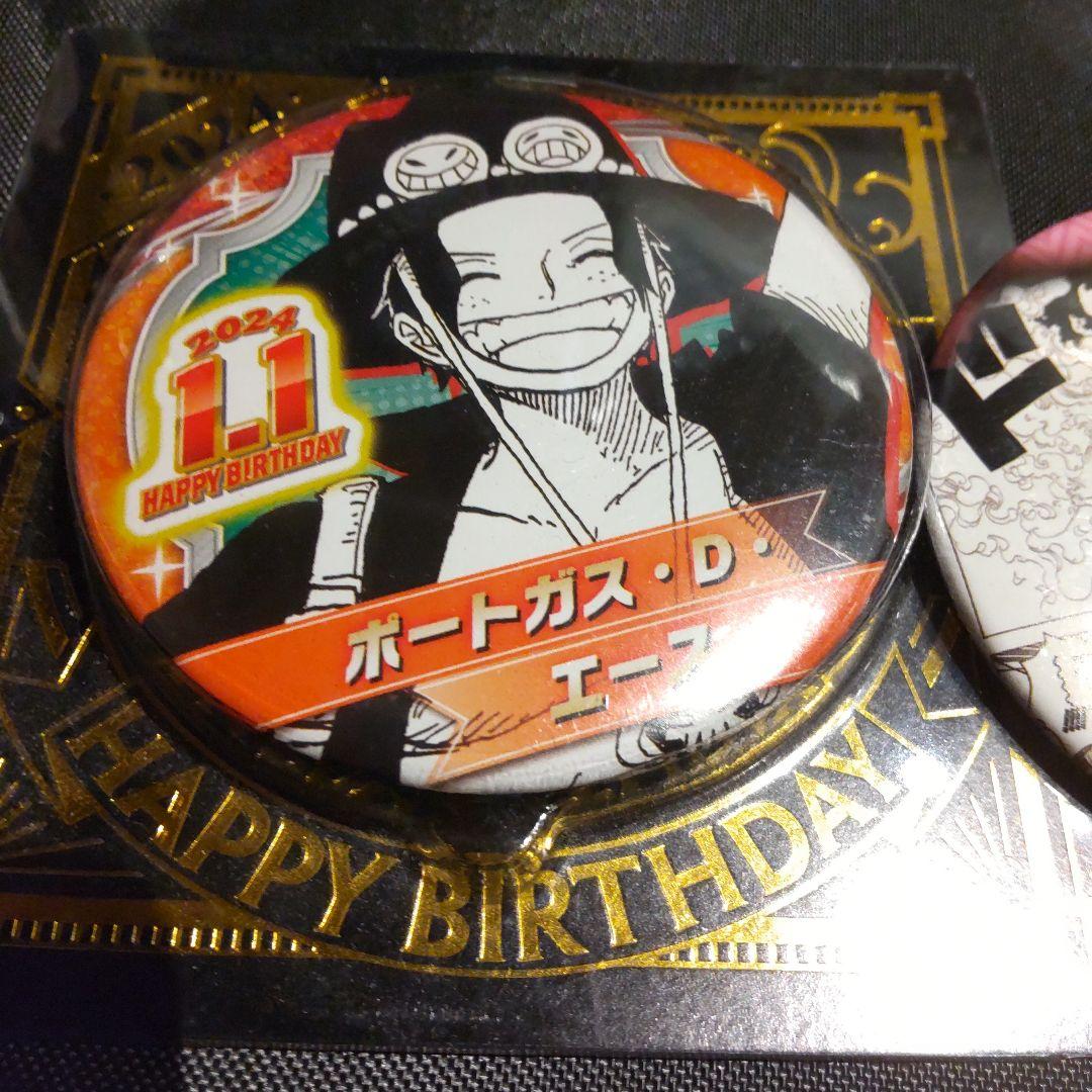 ONE PIECE ワンピース 缶バッジ 2点セット エース - メルカリ
