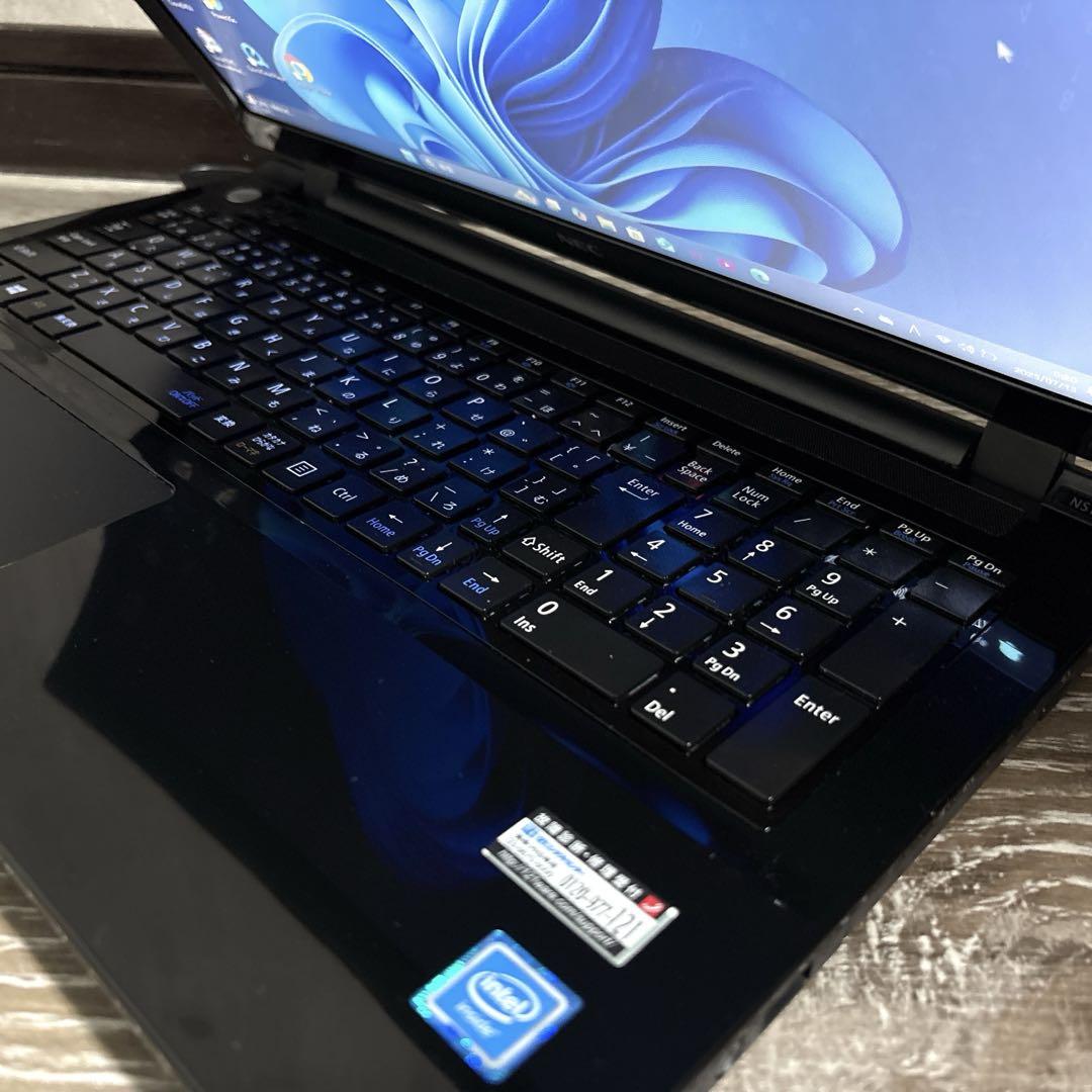 爆速仕様 薄型NEC LAVIEノートパソコン Webカメラ
