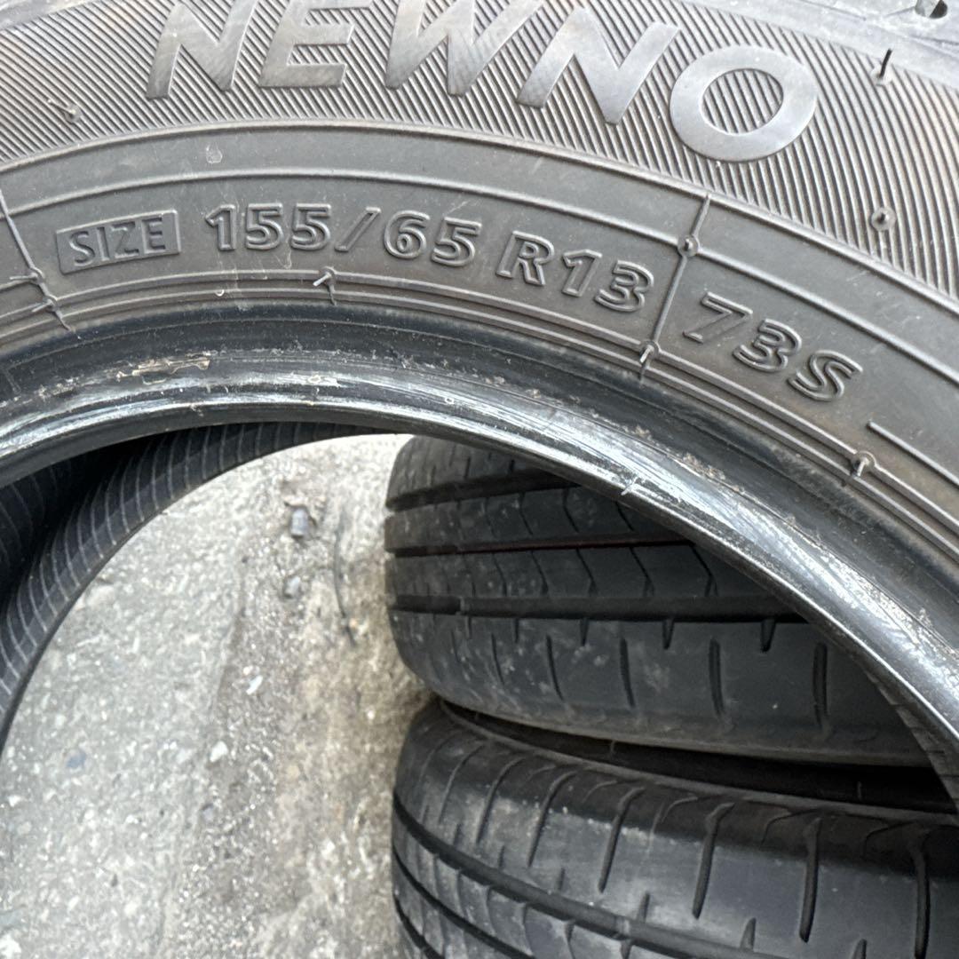 2023年 バリ溝 155/65R13 ブリヂストン NEWNO （A0334）