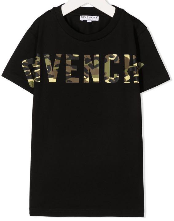 ジバンシィ 迷彩ロゴTシャツ ブラック 12