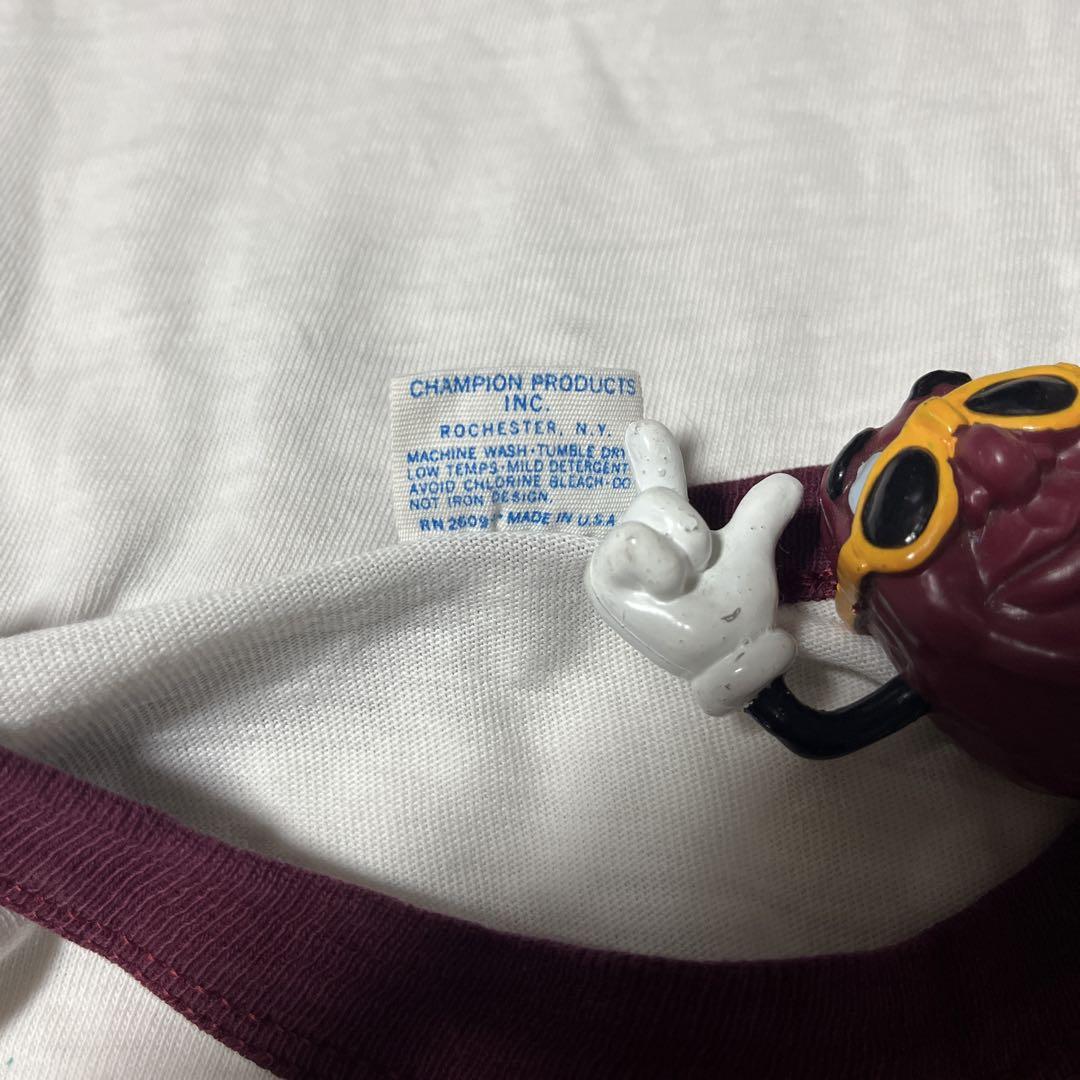 希少 70s チャンピオン ヴィンテージTシャツ 染み込み SNOOPY キッズ