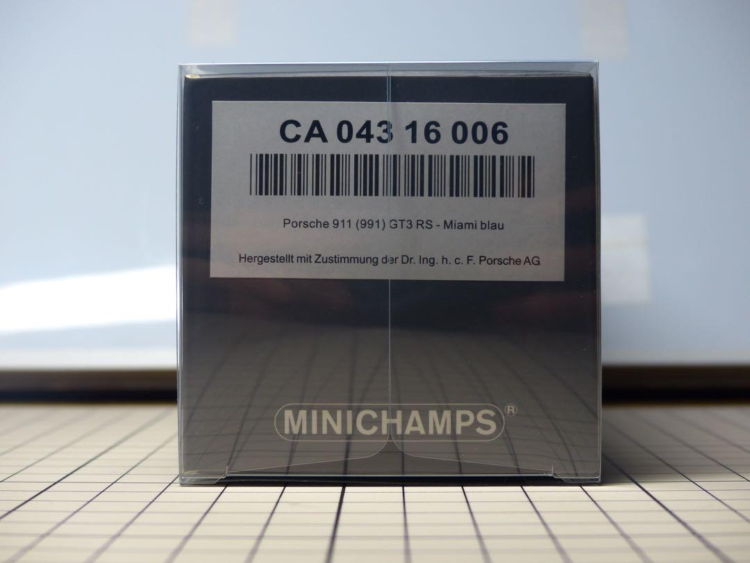 MINICHAMPS ミニチャンプス 991.1 GT3RS マイアミブルー