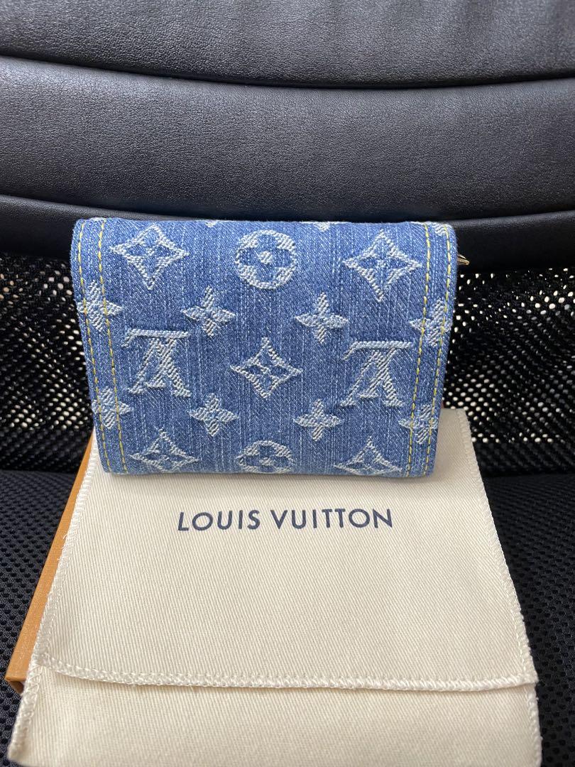 入荷now 口コミ LOUIS VUITTON ・M13212・デニム三つ折り財布・新品未使用 小物
