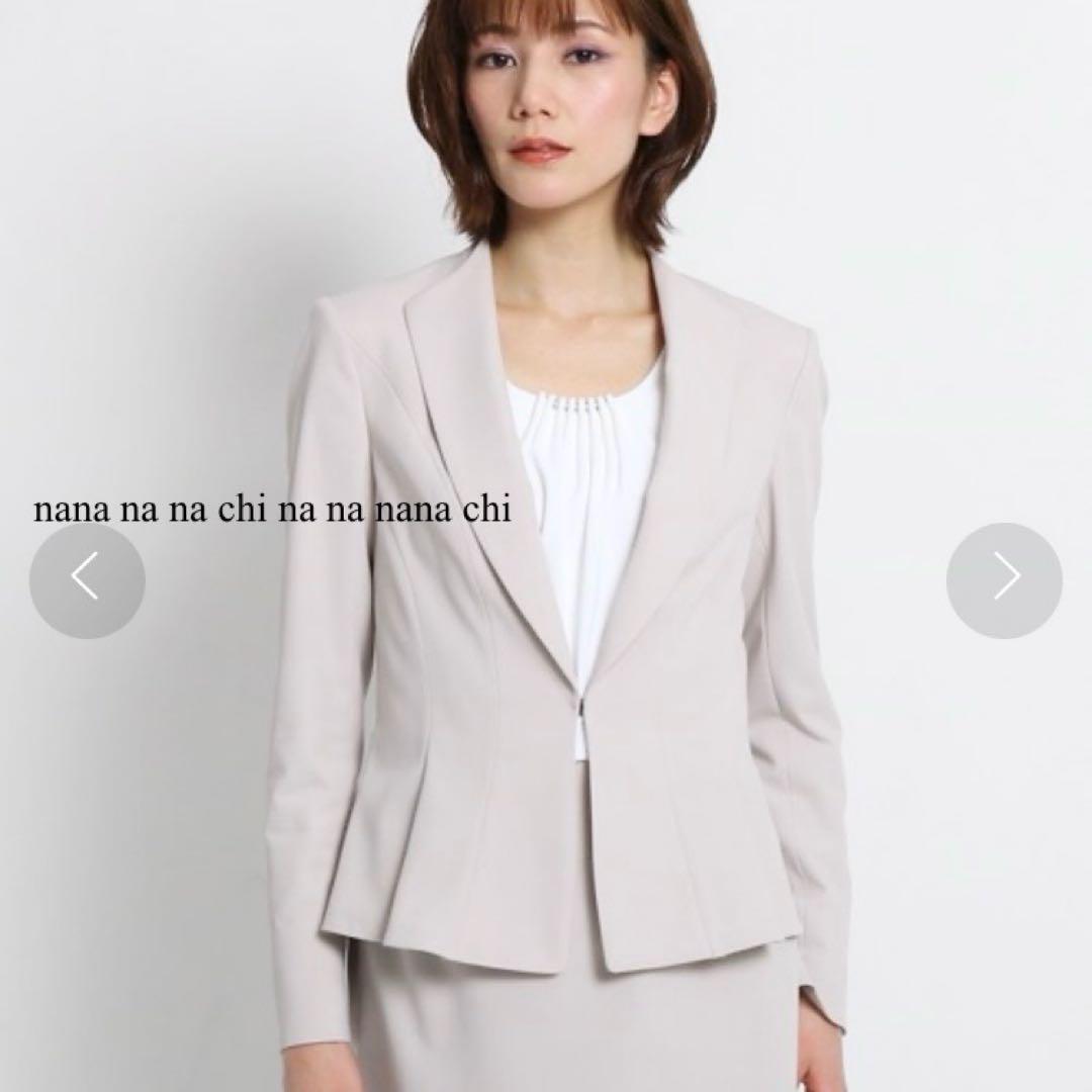 美品　クードシャンス ノーカラージャケット　ベルト付き　38 M