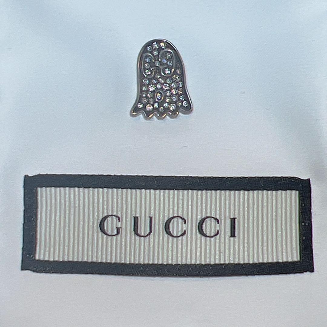 GUCCI ゴースト ピアス チャーム ダイヤ