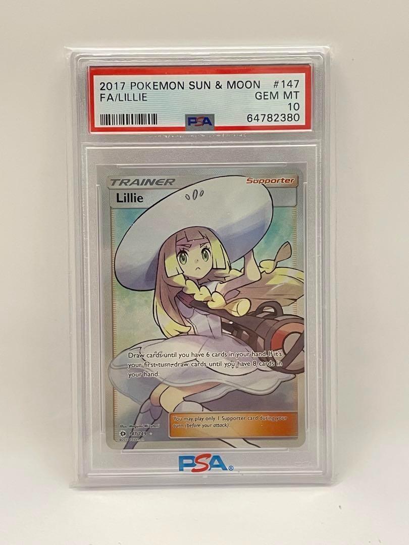 半額大セール! PSA10 ポケモンカード 英語版 帽子 リーリエ SR